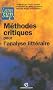 M�thodes critiques pour l'analyse litt�raire