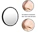 AlierKin Cosmetic Makeup Mirrors 10 x Magnifying Stick Up Mirror & 15 x Magnification Compact Mirror with 2 Suction Cups Perfect for Travel Home Use (2-Pack)