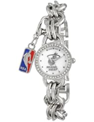 Game Time Womens NBA-CHM-MIA Charm NBA Series Miami Heat 3-Hand Analog Watch