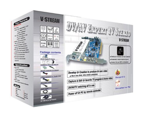Childrens Toyshop  Electronics : V-Stream DV/AV Expert TV Stereo+VS-TV883DVR-PRO+Analogue TV/Editing PCI Card w/FM stereo