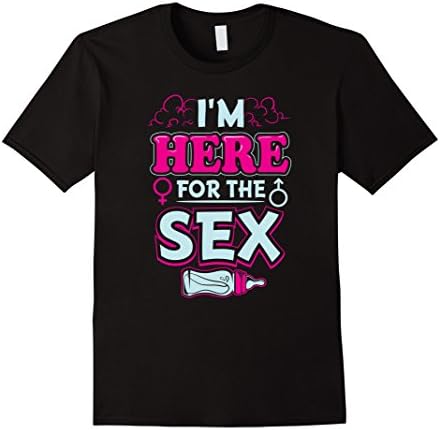 Men's I'm Here For The Sex T-Shirt - Baby Shower T-Shirt XL Black