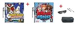 DS SONIC RUSH + DS BRAIN ASSIST CADEAU UNE HOUSSE 1 STYLET METAL 1 PAIRE DE LUNETTE