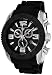 Men's Commander Chronograph Black Dial Black Rubber