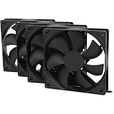 Rosewill 120mm Long Life Sleeve Case Black Case Fan For Computer Cases, 4-Pack Cooling ROCF-13001