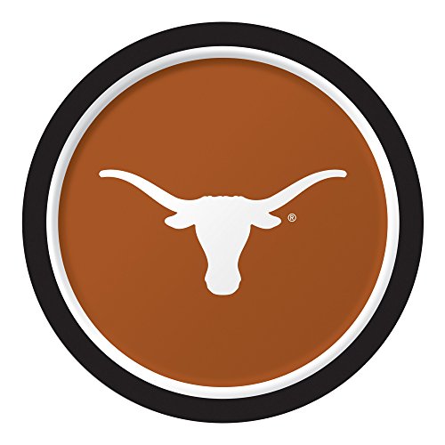 Creative Converting 8 Count Sturdy Style University of Texas, Austin Paper Plates (Dinner Size), 8.75