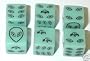 Set of Six Green Alien Invasion Dice Glow in the Dark