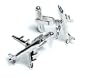 SILVER-Colored Men's Cuff Links. Airplane shaped Cufflinks.