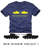 Bis einer heult T-Shirt dunkelblau / gelb