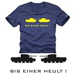 Bis einer heult T-Shirt dunkelblau / gelb