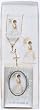 Quinceanera Gift Sets - Crystal Rosary - New Testament with Photo Window - Keepsake