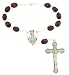 Brown Wood Auto Rosary