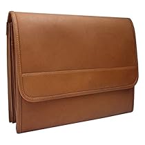 Piel Leather Envelope Portfolio, Saddle, One Size
