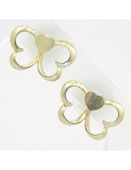 Kids 14K solid gold earrings fancy stud hoop huggie ball fashion dangle swa...