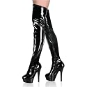 PleaserUSA Womens Platform Overknee Boots Kiss-3000