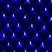 Blue LED Net Light (1.5m x 1.5m) with transparent wire. Suitable for outdoor use. Christmas lights. Perfect for home decoration, weddings, bbq's and parties.