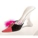 Pink Scroll w/ Maribou High Heel Bottle Holder