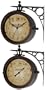 Two Sided Charleston Clock/Thermometer Wall Clock