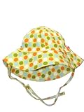 Celery Dot Sun Hat by Zutano - Multi-colored - 6-12 Mths