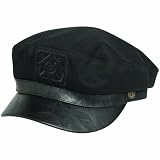 VonZipper Swabi Men's Military Fashion Hat w/ Free B&F Heart Sticker Bundle - Black