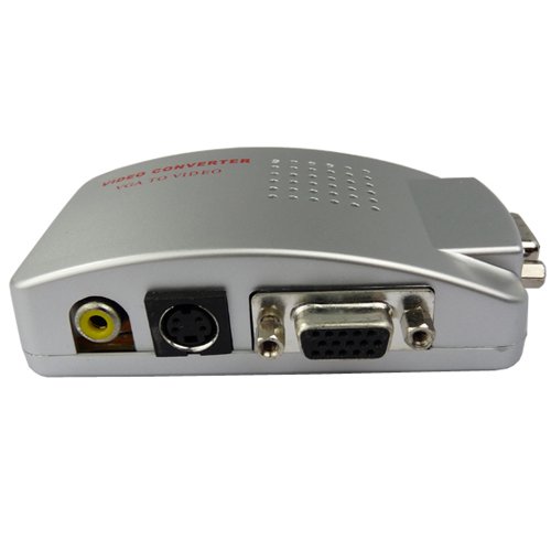 PC TO TV Video Converter Adapter (VGA To RCA / VGA To S-Video) On Sale