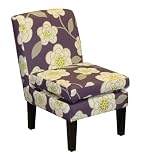 Skyline Furniture Market Street Loose Cushion Armless Chair in Waldemere Fabric