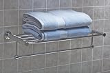 Lyric At Home Collection Stainless Steel Hotel Style Towel Rack Chrome Finish
