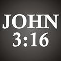 Christian Decals : John 3:16 - Scripture Quote Vinyl Graphic Sticker