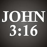 Christian Decals : John 3:16 - Scripture Quote Vinyl Graphic Sticker