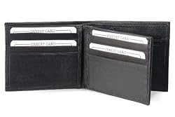 Men's New Genuine Leather Flip Zipper Wallet by JBG International.