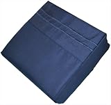 Fashion Street Micro Fiber 3-Piece Sheet Set, Navy Blue, Twin