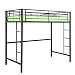 Walker Edison Sunset Metal Twin Loft/Bunk Bed, Black