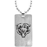 Team Titanium Chicago Bears Logo Steel Dog Tag