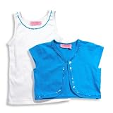 Haven Girl - Girls Bolero Set, Turquoise, White