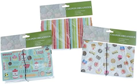 3 Coupon Organizers 12 Pocket Expandable File Labeled