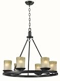 World Imports 6136-88 Colchester Collection 6-Light Iron Chandelier, Oil Rubbed Bronze
