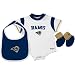 Reebok St. Louis Rams Newborn Creeper, Bib & Bootie Set Size: 3-6 Months