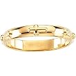 14K Yellow Gold Rosary Ring - Woman's Ring