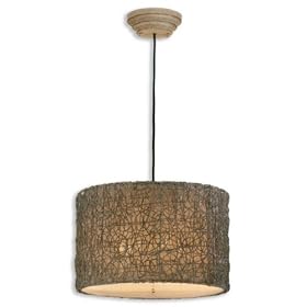 Uttermost 21105 Knotted Rattan -Light Hanging Shade, Chai Finish by Uttermost