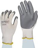 Ansell HyFlex 11-800 Nylon Glove, Gray Foam Nitrile Coating, Knit Wrist Cuff, Size 8 (Pack of 12)