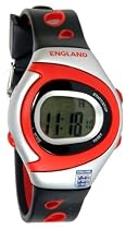 England FA D424.04EN Gents Red Dial and Black Strap Digital Watch