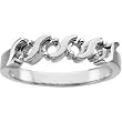 14K White Gold Mother's Ring - 4 Gemstone -- YOU CHOOSE THE COLORS!