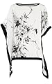 Draped Oriental Print Top