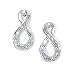 Sterling Silver Diamond Infinty Post Earrings
