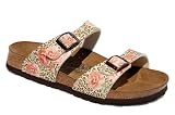 Birkenstock Michelle Leopard Roses Red Ladies Sandals