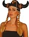 Viking Helmet With Plaits - Rubber