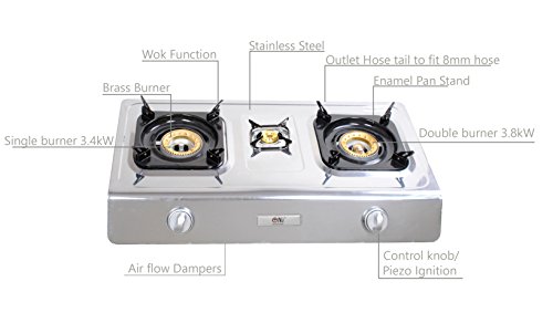 Gas Stove Review Nj Ngb 300 Gas Stove 3 Burners Portable Cooktops