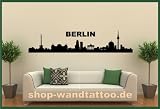 Zoom Produkt-Bild: Wandtattoo Skyline von Berlin Motiv103 Gr&ouml;&szlig;e ca. 120cmx26cm