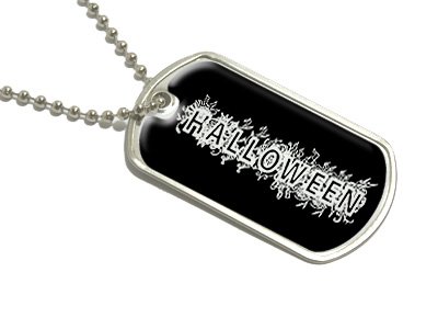 Halloween - Military Dog Tag Luggage Keychain