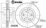 Brembo 25826 Front Disc Brake Rotor