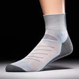 2 Pairs Pewter/Blue/Gray Large Swiftwick Vibe Two 4 Golf Socks 2F110ZZ-L Bundle